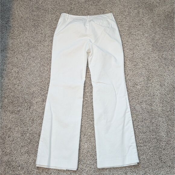 Womens LOFT White Dress Slacks Trousers Pants 8 - Picture 3 of 3